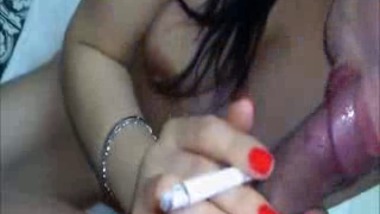Indian Girls Smoking Vedios - Desi Girl Smoking And Giving Blowjob - Indian Porn Tube Video