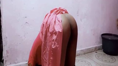 Indian couple XXX porn in standing doggy position