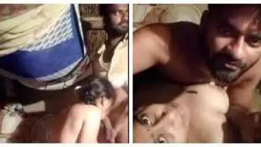 विलेज वाइफ हसबंड की झोपड़े में देसी चुदाई