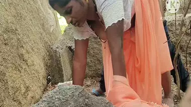 Indian outdoor sex of Nephew fucking his aunt in the bush