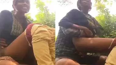 Slim tribal village girl fucking outdoor with lover