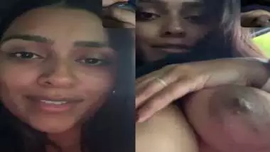Girlfriend huge boobs shown on video call to boyfriend