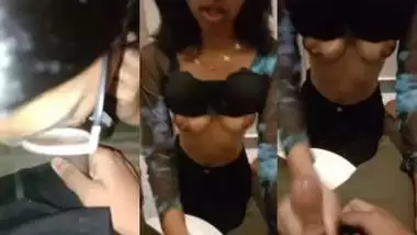 South Indian girl’s Indian blowjob from the public bathroom