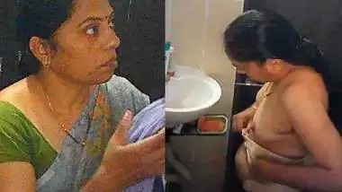 Slim aunty stripping saree and video recording bath